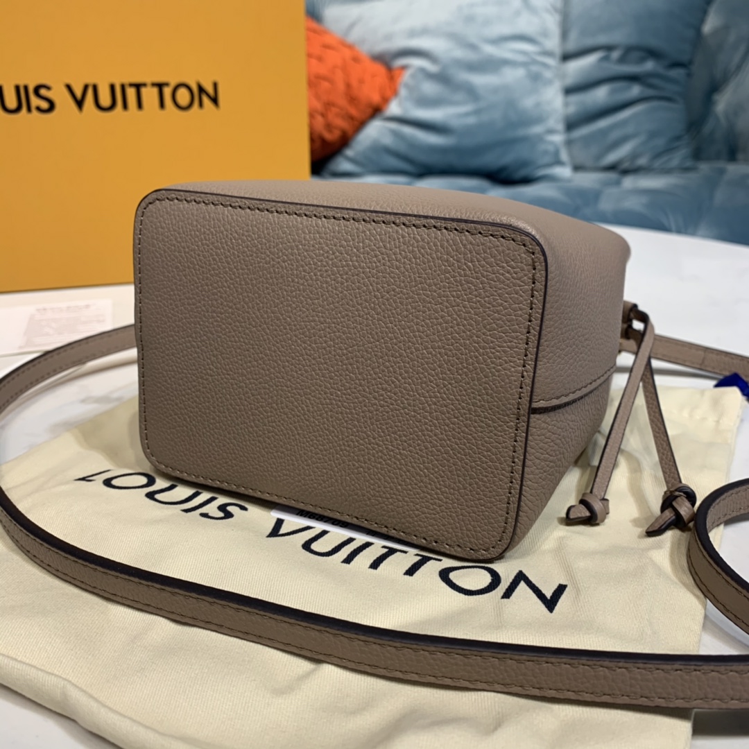 Louis Vuitton NANO LOCKME BUCKET Shoudler Bag M69205 Greige Beige